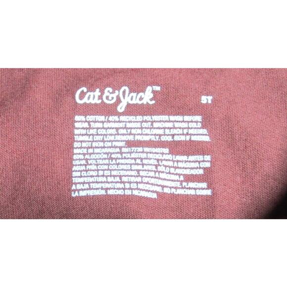 Cat & Jack Unisex Toddler Dark Brown T-Shirt Long Sleeve Chill and Sweet Size 5T - Picture 4 of 5